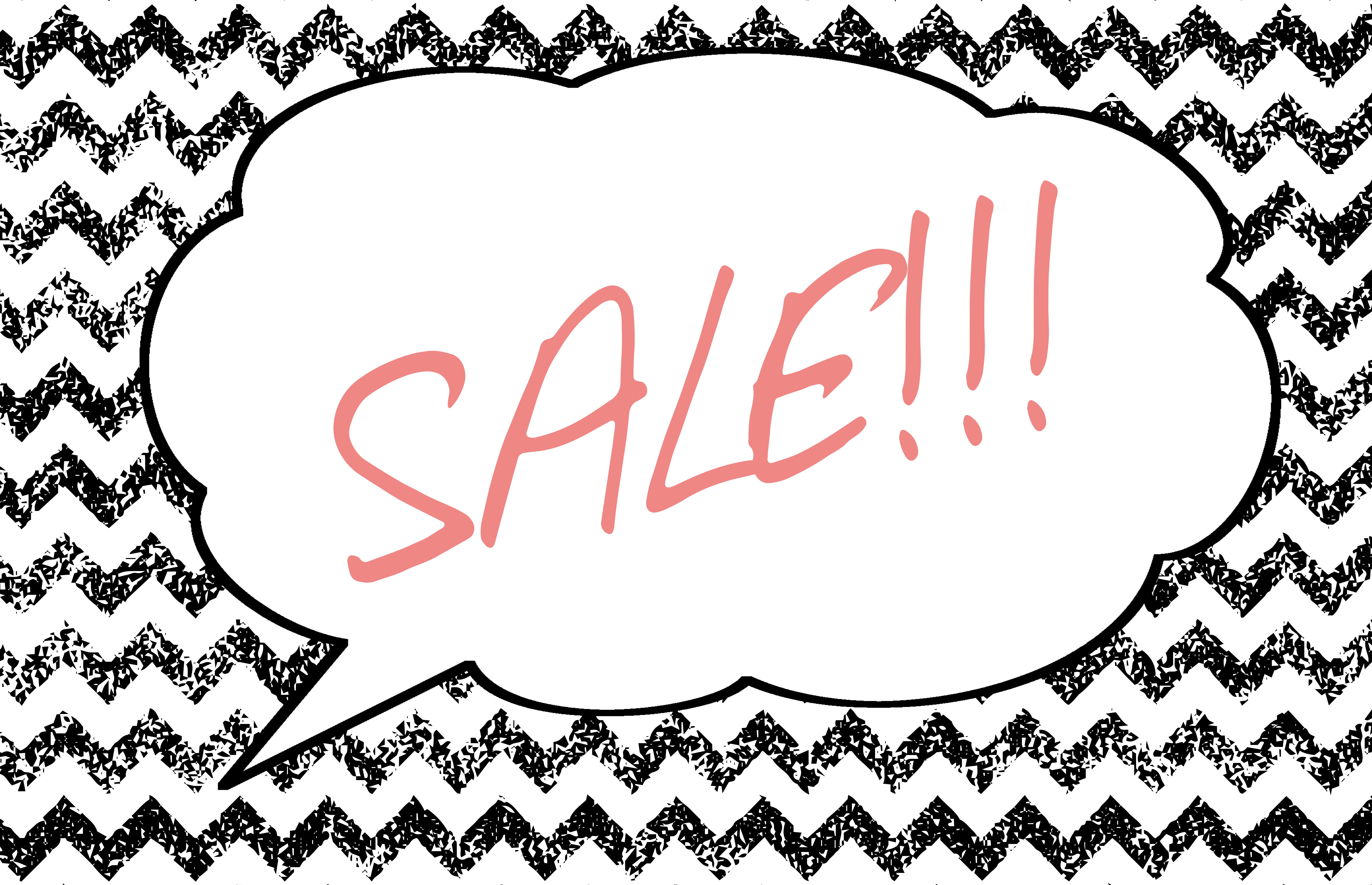 sale banner zigzag