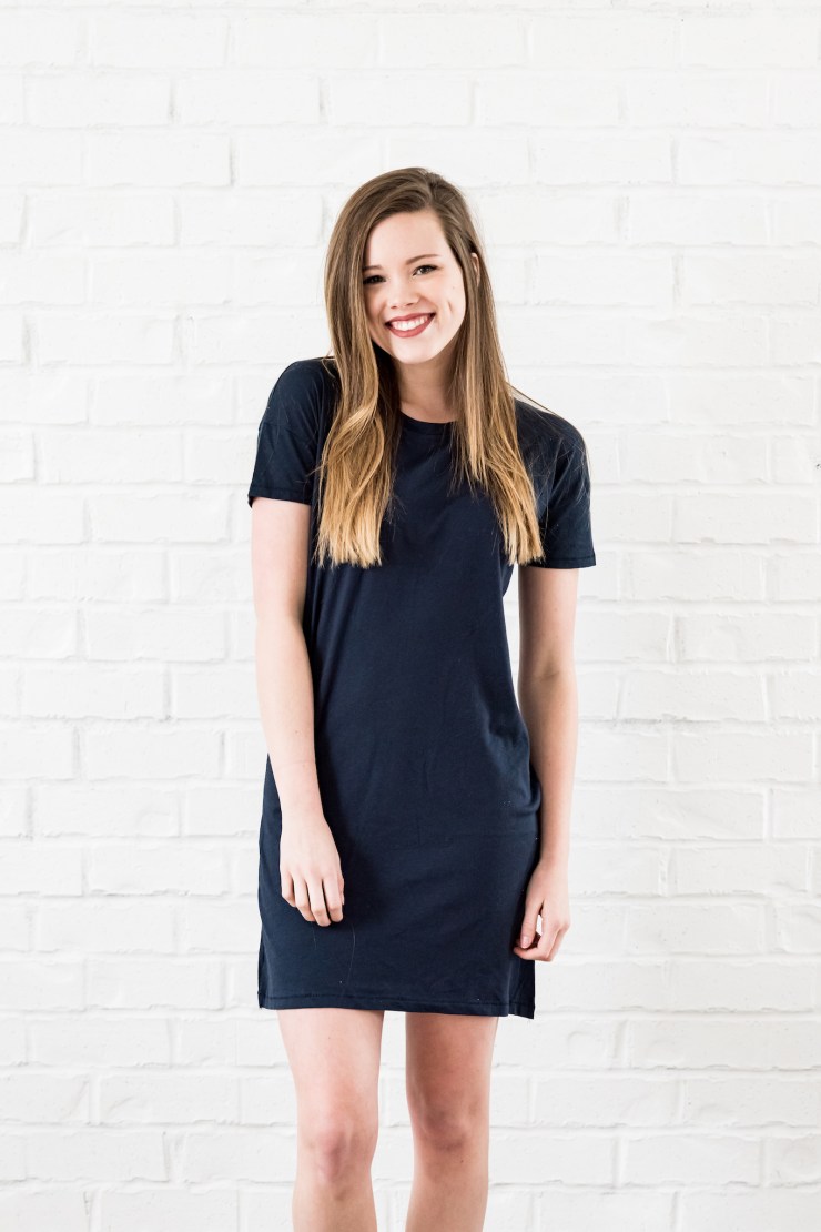 essential tshirt dress midnight - 5