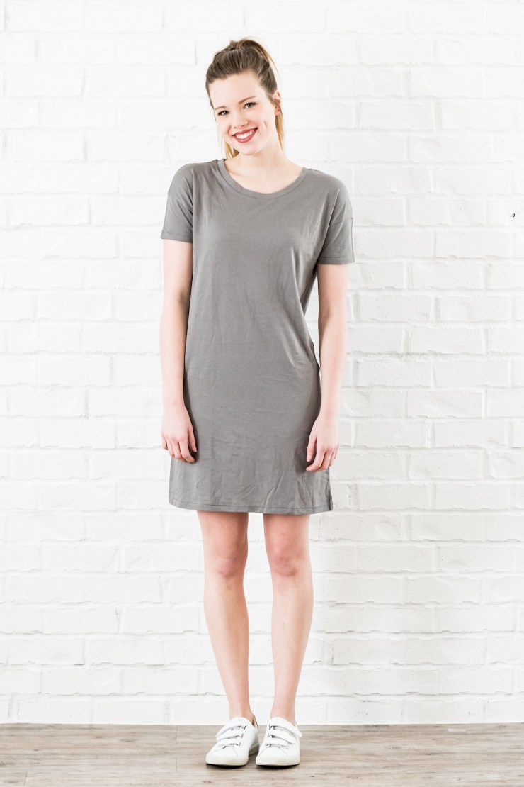 essential tshirt dress nickel - 1